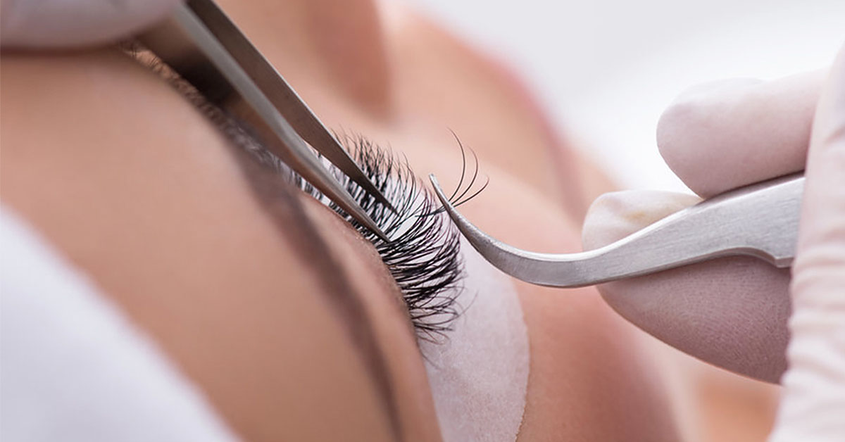 Eyelash extensions aftercare